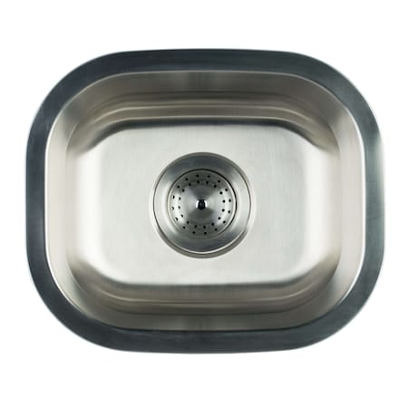 Msi Undermount Stainless Steel 15 In. Single Bowl Kitchen Sink With Strainer ZOR-SIN-PT-0011